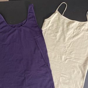 2 form fitting tank tops